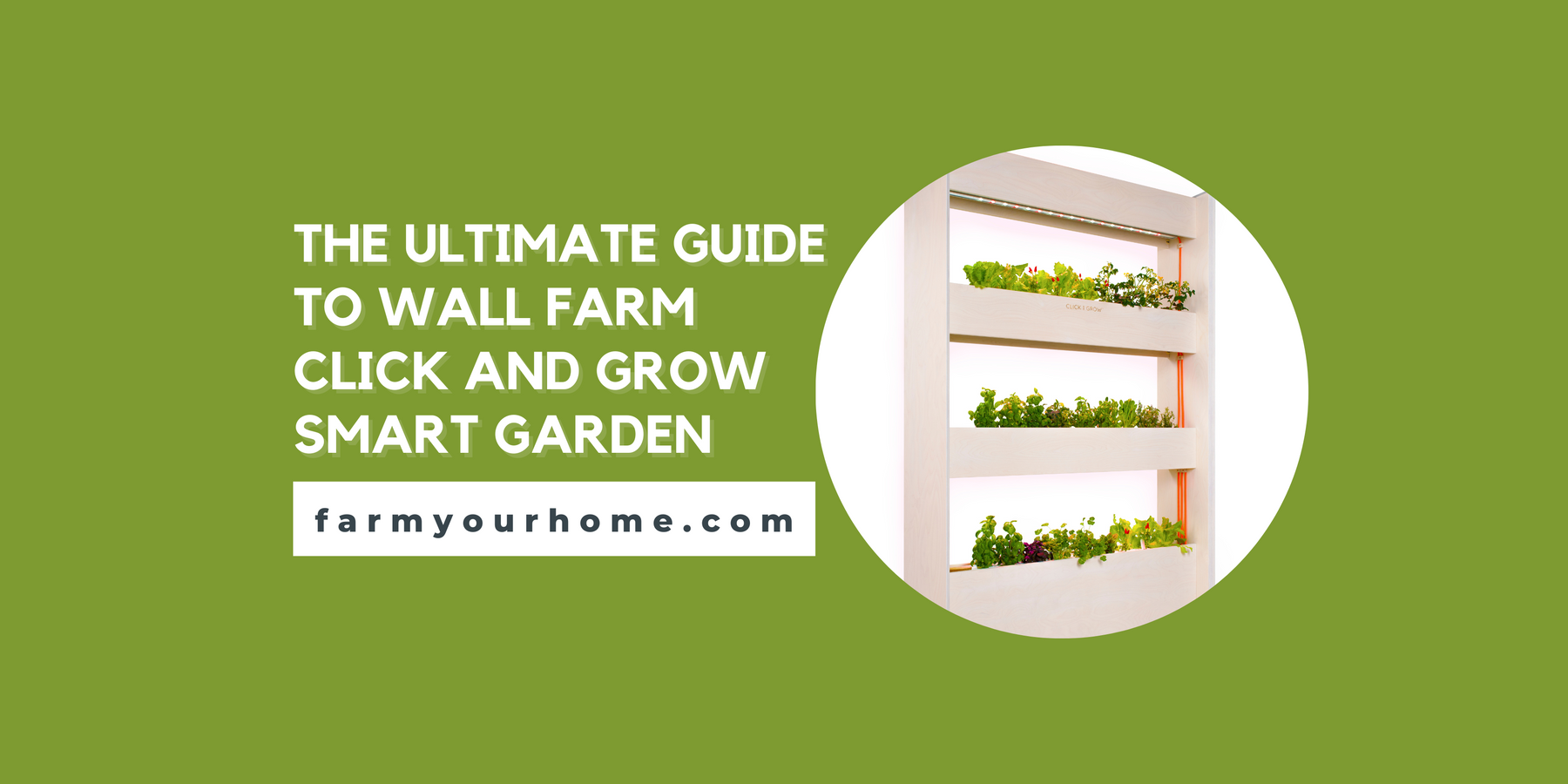The Ultimate Guide to Wall Farm Click and Grow Smart Garden Blog Post