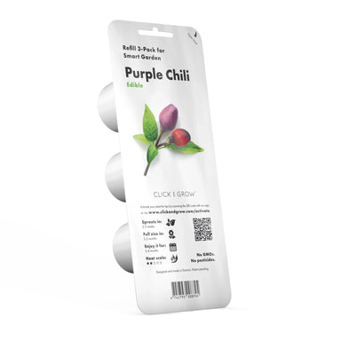 Click & Grow Purple Chili Pepper 3-Pack Pods