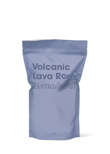 Horticultural Volcanic Lava Rocks bag on a white background