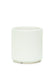 White 5" Cylindrical Ceramic Planter with a white background